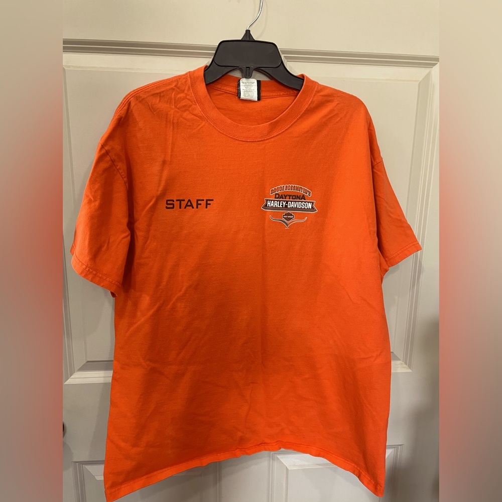 HARLEY-DAVIDSON ROSSMEYER's motorcycles Daytona Beach Florida STAFF tshirt XL